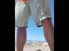 Watch your stepbrother piss on the beach...