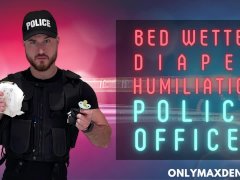 Abdl - bed wetter diaper humiliation police officer