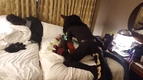 Anubis fucks DergDog during a room party 1