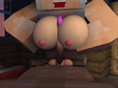 My Minecraft Girlfriend plays with my Dick while Im resting