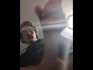 big dick, vertical video, masturbation, handjob