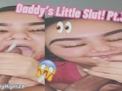 Daddy’s Little Slut Pt.3 Huge Cumshot [FULL Video On ONLYFANS: @LongNights24]