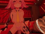 Girl Riding on Dildo Cums Hard and Falls Over in VR