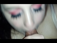 Teen Gives Sloppy Head And Swallows Cum