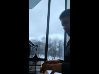 Pubic sex on piano