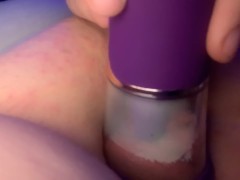 Little midnight clit sucking toy fun