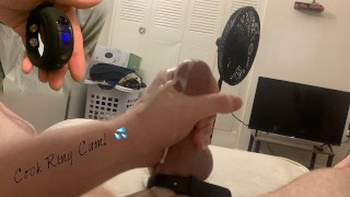 Exploding White Cock with Cock ring sent to me by @ValentineChapl5 [HOT]