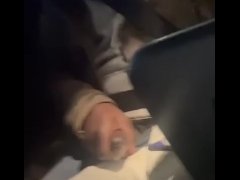 cumshot on the highway while driving