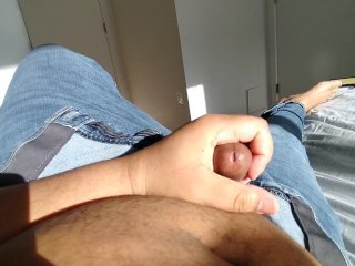 Talking dirty to my mistress as I am playing with my small black cock
