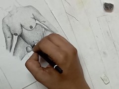 Erotic Art Of a BBW Desi India Bhabhi Taking Piss Shower At Office Party Unintentional ASMR