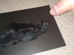 Squirting Sperm! Crazy! POOL of cum!