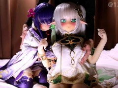 雷電将軍とナヒーダちゃんに3Pパイズリしてもらったよ♥️♥️♥️♥️♥️ - Screenshot 1 of 16 - Hentai