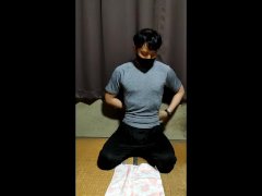 【リクエスト動画】正座して下の衣類を全部脱いで射精しました【JP】 - Screenshot 1 of 16 - Ejaculation