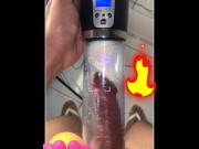 Preview 5 of inflating my cock to get big and thick and fuck onlyfans hottie