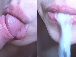 blowjob cum in mouth, close up creampie, pov, creampie