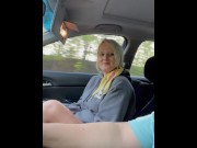 Preview 2 of Road head heading to her moms house Cum Swallow