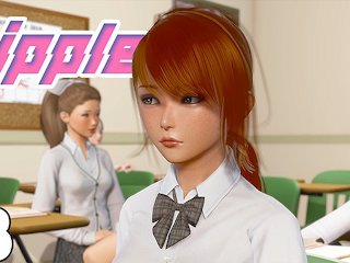 ripples visual novel, visual, red head, butt