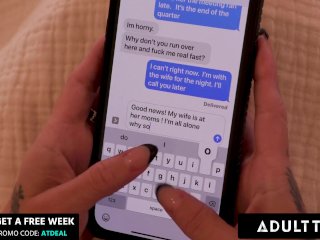 ADULT TIME - Teen Kylie Rocket Happily Fucks Married Man In Front Of His Angry MILF Wife!