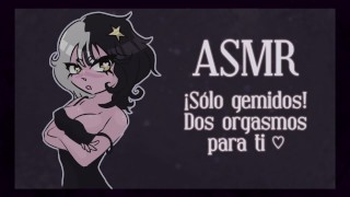 ASMR Español 🖤 | Jugando solita, dos orgasmos rápidos
