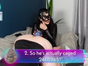 Preview 2 of Femdom Q&A Full Video Real Couple FLR Submissive Dominatrix Pegging Strapon BDSM Milf Stepmom