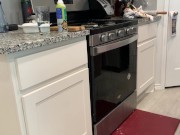 Preview 4 of Young Woman Pisses On Kitchen Floor While Cleaning