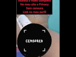 Tanned Brazilian Brunette Cumming with a Vibrator only on the Rap