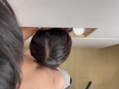 【個人撮影】新居に引っ越したら壁から抜け出せない地雷彼女を見つけたのでフェラチオさせてもらった。【エスノア】フェラチオ, フェラ抜き, 地雷彼女, 20歳, 壁から頭, イラマ, 日本人