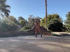 At the pool naked! Come join me!