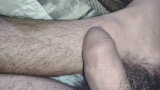 2 minutes off playing withy dick head with hair on of  my hairy leg.
