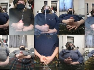 male masturbation, huge cumshot, vertical video, big cock