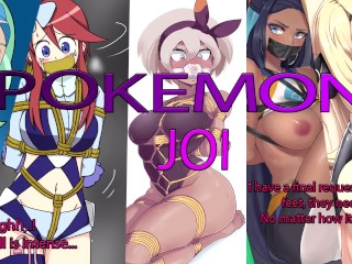 [hentai JOI Teaser] Pokemon Gauntlet! [meerdere Eindes, Uitdaging, Voetfetisj, Femdom]