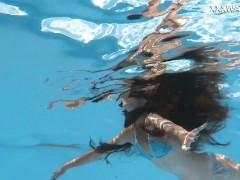 Sensational Hungarian Babe in Poolside Swim Session