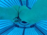 Spy video. Tanning salon. Caught on camera Dancing in tanning bed