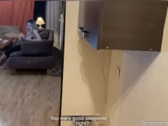 POV. «Хватит ворчать, давай я тебе отсосу» Распутная Падчерица ебется как шлюха.(with subs) - Screenshot 1 of 16 - Deepthroat