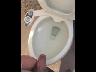 amateur, pissing, solo male, toilet