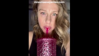Thirsty? This MILF will show you how it's done.