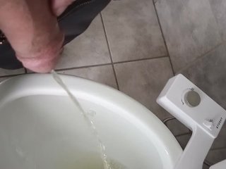 pissing, male, solo male, golden shower