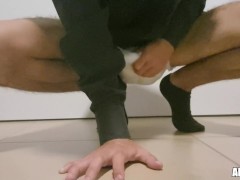 Grown Man Hiding His ABDL Diaper Fetish under His Cloath