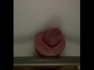 Pink Fleshlight Cum Eruption