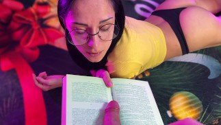 Step mom read book and fuck step son.