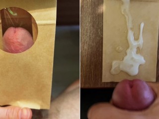 I made a Package for you with my Sperm! Open your Mouth and get It!