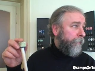 Redhead teen screwed by old man