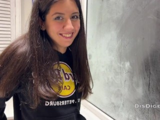 Fucked a Beauty at a Party on the Balcony while her Boyfriend does not see
