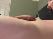 Preview 1 of Solo boy watching porn, edging and cumshot