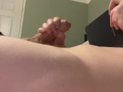 Preview 3 of Solo boy watching porn, edging and cumshot