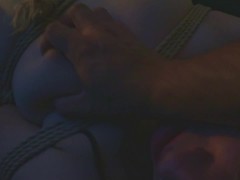 POV using a submissive slut Danny Moon behind scenes when she's tied with shibari