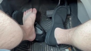 Hot en sueur puant au drive No Socks