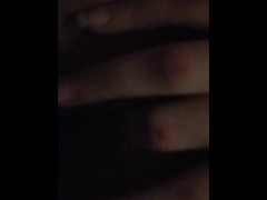 Playing with self while bored