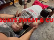 Preview 1 of Squats, Sweat & Cum