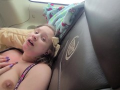 Amazing car sex, bj, pink pussy, cum on face!